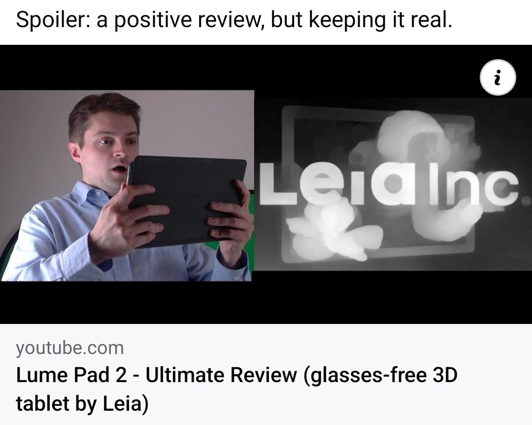JonathanSabinVF's tweet photo. Lume Pad 2 by Leia
https://t.co/RKxQbLdGAx
 #3d #3dmovies #Leia #lumepad #lumepad2 #redhydrogen #redhydrogenone #glassesfree3d https://t.co/g4psDgk7DB