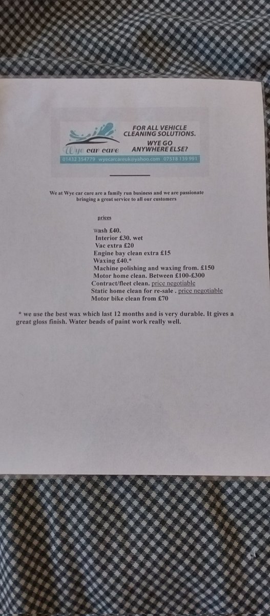 Our new price guide 😁