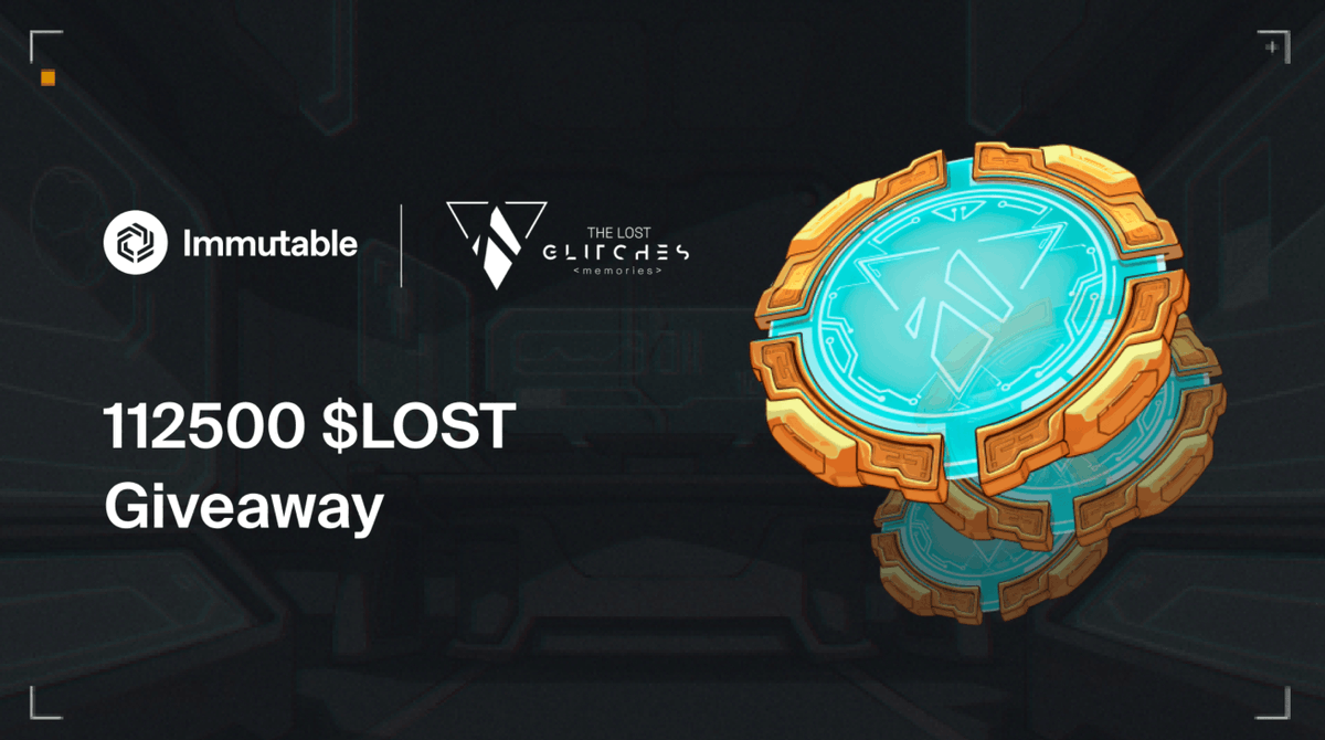 Immutable's tweet photo. 🎁 112500 $LOST Giveaway!

In celebration of their 3rd booster drop, @TheLostGlitches are giving away $LOST to 50 lucky winners that can be used to claim new cards!

To enter:
👑 Like + RT this post
👑 Follow @Immutable &amp; @TheLostGlitches
👑 Enter below

https://t.co/p0uZKnDIaM https://t.co/d6JylDEeSt