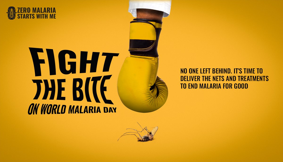 It's #WorldMalariaDay! Malaria is one opponent that doesn't let up 🥊 To stay one step ahead of this disease and finally end it for good, we need to unleash the power of innovative new tools and treatments 🙌 #ZeroMalaria #FightTheBite