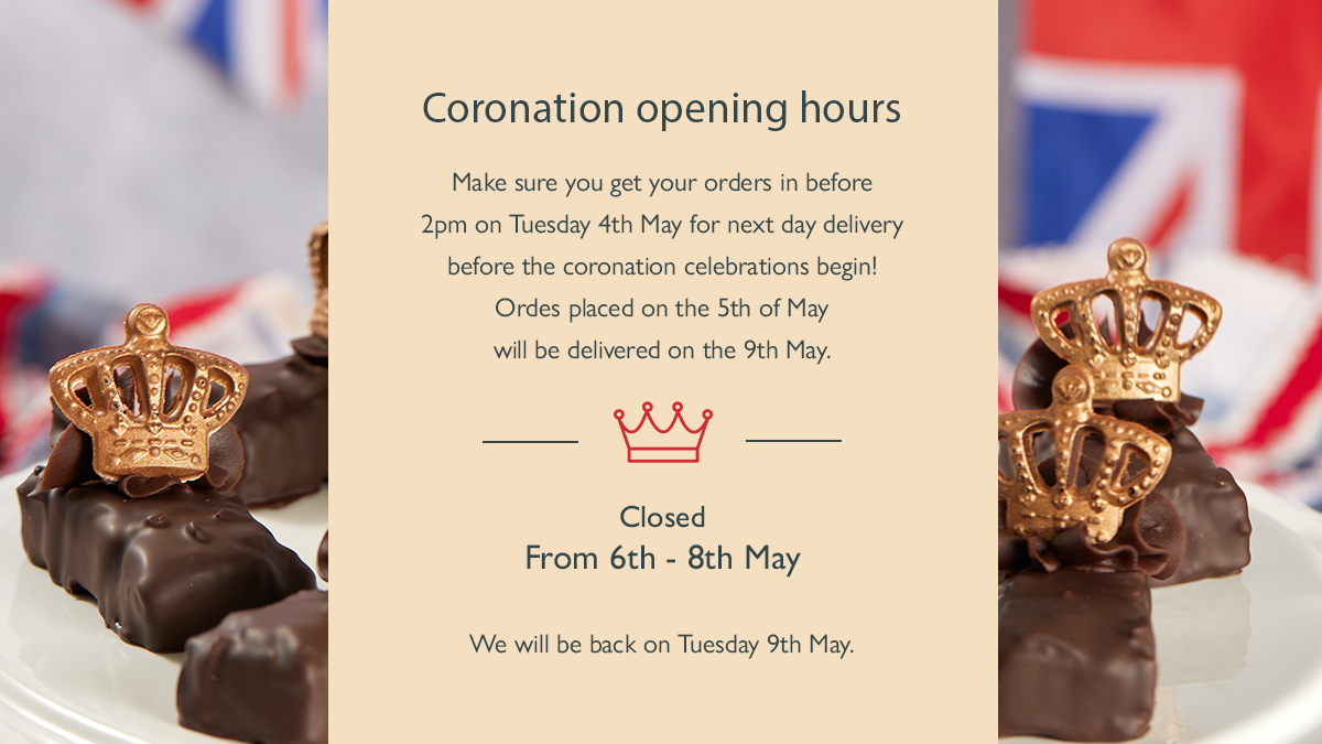 👑Coronation opening hours 👑 Make sure to get your orders in before 2pm on Tuesday the 4th of May for next-day delivery before the weekend⏰💙 We will be closed from the 6th - 8th of May. For the full delivery schedule &amp; opening hours, follow the link✨hubs.ly/Q01MtJBj0