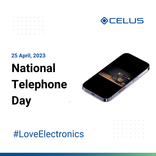 Celus_io's tweet photo. On National Telephone Day, we celebrate the remarkable advancements in electronics that have revolutionized the way we communicate! :telephone_receiver::computer: #NationalTelephoneDay #ElectronicsHistory #LoveElectronics https://t.co/SzTI4hf9KI