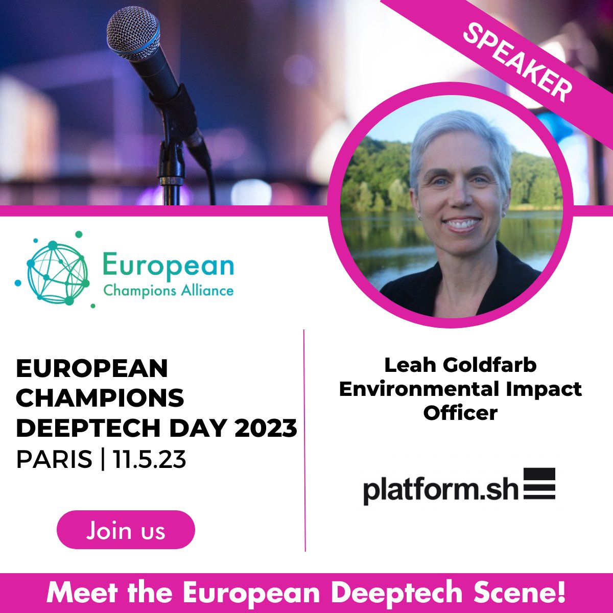 upsundotcom's tweet photo. 📢 Exciting news! @leahgoldfarb will be speaking at @GoEuropeanChamp on May 11th! Join her & top professionals to discuss Trusted Cloud ☁️, Climate Tech 🌍 & Smart Industry 🏭. Mark your calendars 📆 for insights, networking & more! #trustedcloud #climatetech #europeanchampions https://t.co/zc4BBQQbuJ
