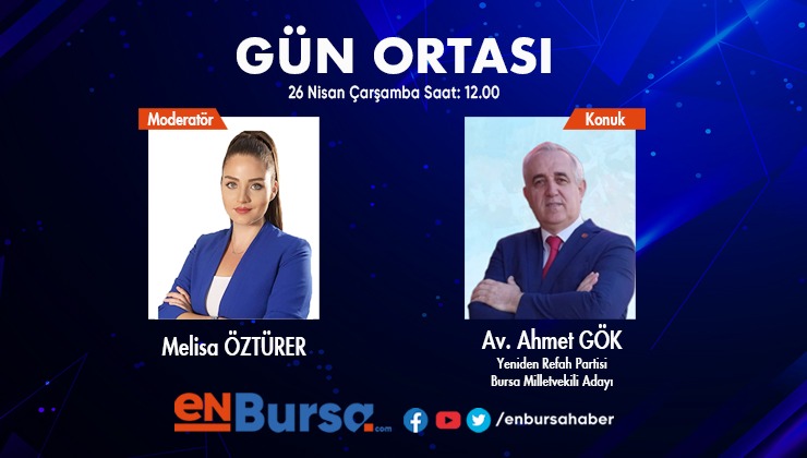 Av_AhmetGok's tweet photo. 26 Nisan Çarşamba günü saat 12.00'de GÜN ORTASI programında Melisa ÖZTÜRER Hanım'ın konuğu olup gündeme dair söyleşi yapacağız.
#bursa #sandiktarefahvar #yenidenrefah #milligorusmeclise #milletvekiliadayi #secim2023 #cumhurittifaki #avukatahmetgok #ahmetgok #samdef https://t.co/EHNLEmJX20