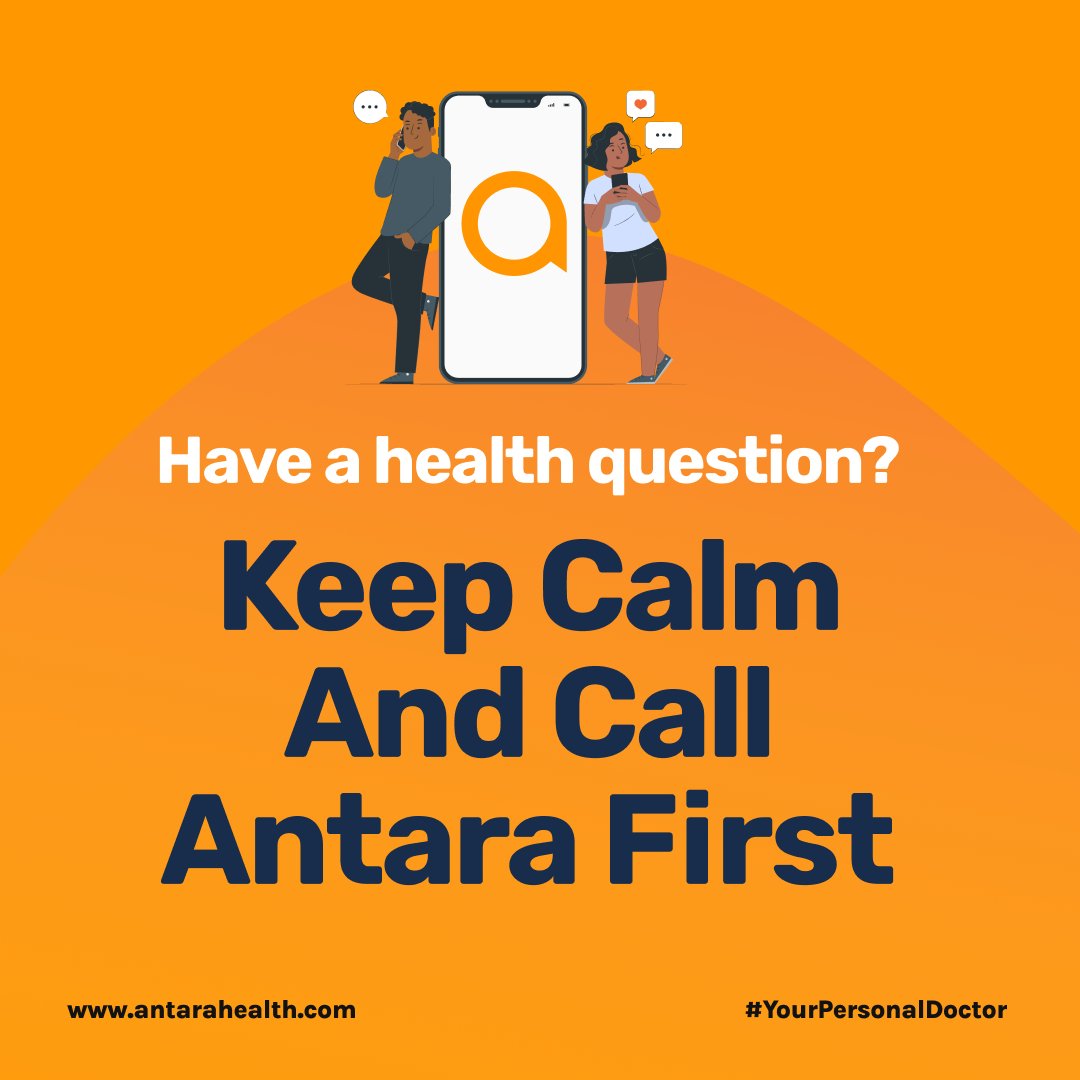 AntaraHealth's tweet photo. Are you an Antara member? Don’t let unexpected health issues stress you out, here are three reasons why you should call Antara first: https://t.co/rlbEjBpuGM #CallUsFirst #HealthNavigation https://t.co/wyytV9MWQt
