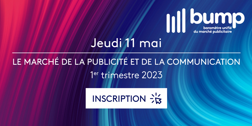 #SaveTheDate

Inscrivez-vous pour découvrir les résultats au 1er trimestre du #BUMP2023 : ow.ly/fWoo50NQcSX

<a href="/IREPasso/">IREP</a> x France Pub