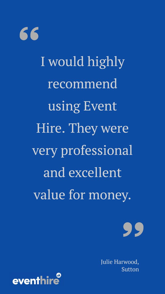 EventHireUK's tweet photo. Thanks for your testimonial, Julie, always here to help in more ways than one!

#testimonial #gratitude #thanks #topofclass #bestintown #eventprofs #ehGroup #highlyrated https://t.co/sRZmg9Q4rU