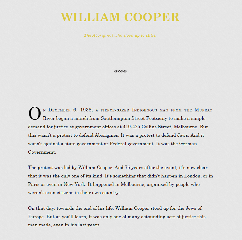 #LestWeForget #WilliamCooper 
theaboriginalwhostooduptohitler.com