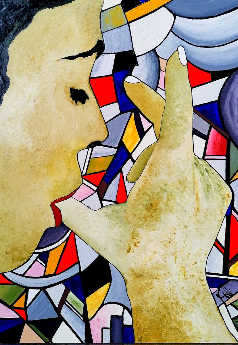 #arte Vandelli MARCELLO.                   L' AMORE LIQUIDO. 50X70