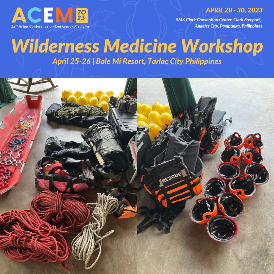 Happening Now:  Wilderness Medicine Course in Action at Bale Mi Resort, Tarlac City, Philippines.

#ACEM2023 #EmergencyMedicine #12thACEM #ClarkPhilippines #GlobalHealth