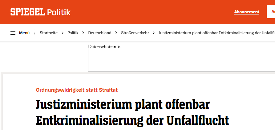 OomenBerlin's tweet photo. Die Einstufung von Unfallflucht bzw. Fahrerflucht als Verkehrsstraftat ist eine der wenigen wirksamen Filter, mit denen es gelingt, charakterlich ungeeignete Autofahrer aus dem Verkehr zu ziehen.

Kein Wunder, dass der Gelbe Virus diesen Filter abschaffen will. https://t.co/JulLZnFQNy