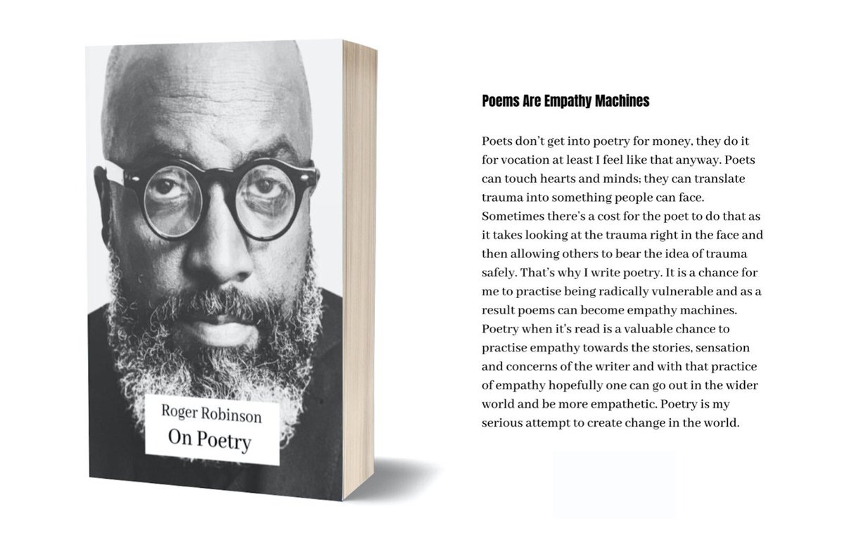 rrobinson72's tweet photo. Super proud of my brand new Poetry ebook On Poetry. Its filled with all the process, poetics and prompts that I needed as an intermediate poet. So for the next 7 days this book is going to be 6 pounds (after that it’s 15 pounds) here https://t.co/U71pt1zRSQ
#process #poetry #tips https://t.co/taIgM70ZLf