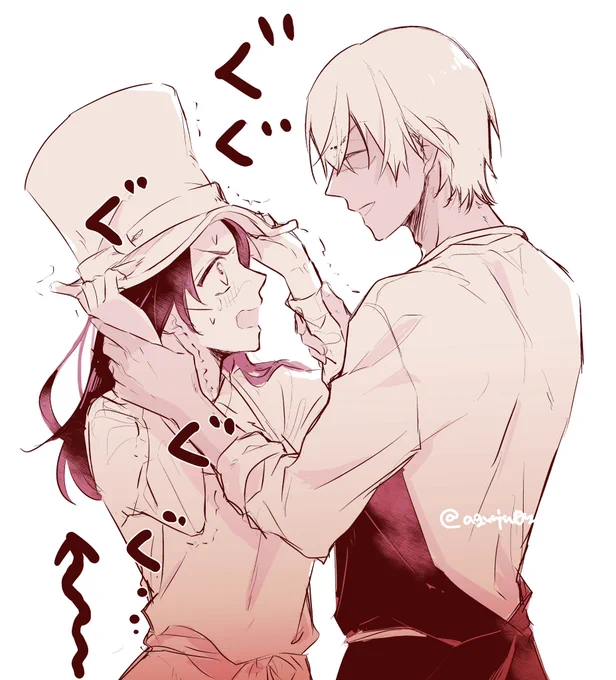 「とりあえずそれとりましょうか」
「なんでですか?!や め て ぇ〜!」

(あむあず) 