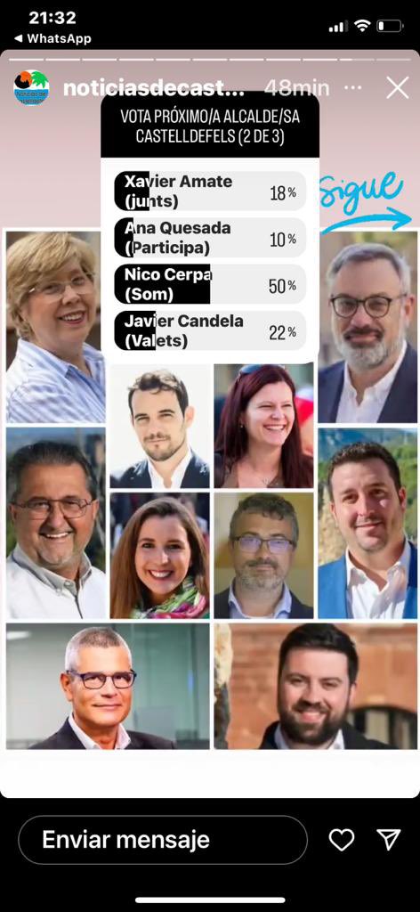 Valents_cast's tweet photo. Encuesta en Instagram, ¿quien quieres que sea tu futuro alcalde?, nosotros lo tenemos claro!, nuestro alcaldable!. 

@javiercanderod @valents_cat 

https://t.co/t66NxBKwtJ https://t.co/l8rO8B7AvE