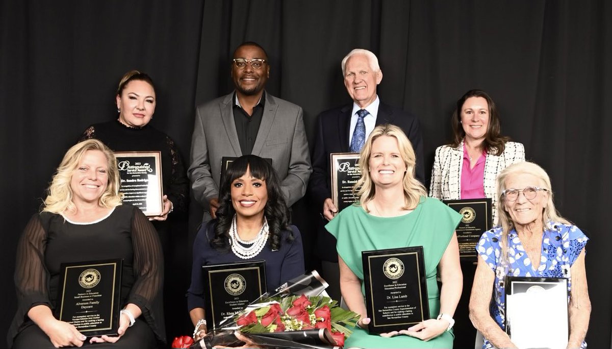 <a href="/SBCountySchools/">San Bernardino County Superintendent of Schools</a>  Education Medal of Honor Springs Awards! Tonight, Dr. Rhea McIver Gibbs, RUSD Lead Strategic Agent, earned “Excellence in Education Student Alumni Award.” The RUSD alum thrives in education spanning 3 decades (elementary, secondary &amp; Central Office). Congrats!