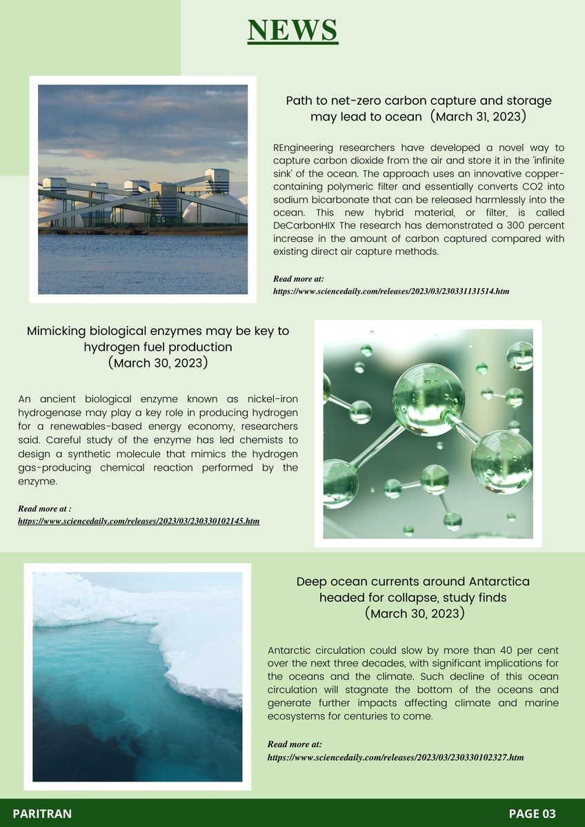 ConXerv's tweet photo. ConXerv presents its monthly newsletter 'PARITRAN- March 2023 Edition'
#XIMUniversity#SchoolOfSustainability#XSOS https://t.co/FSJ6kPKvDc