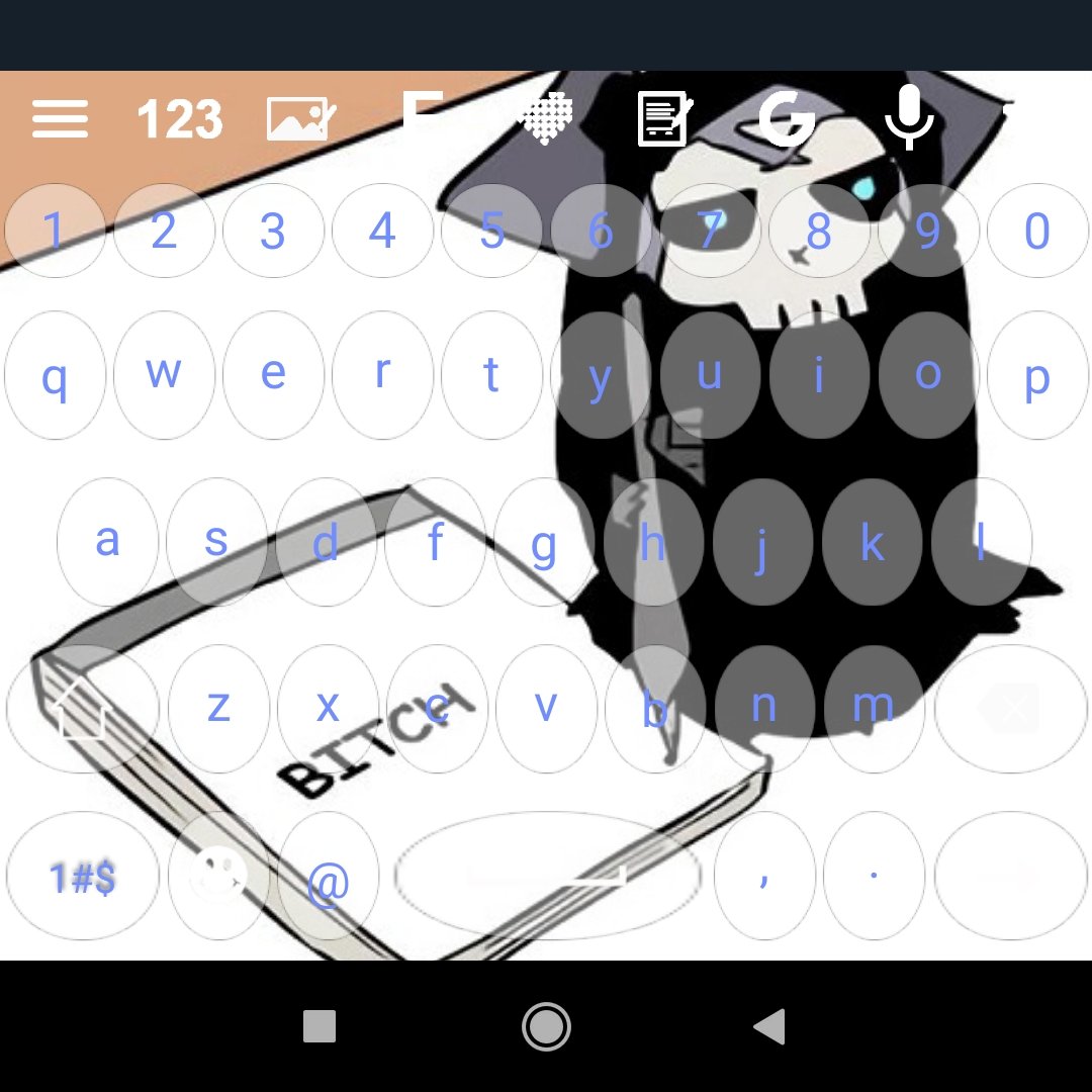 //Whenever anyone including myself uses my phone's keyboard, Abah is always there to judge

I need more meme pics like this of him qvq