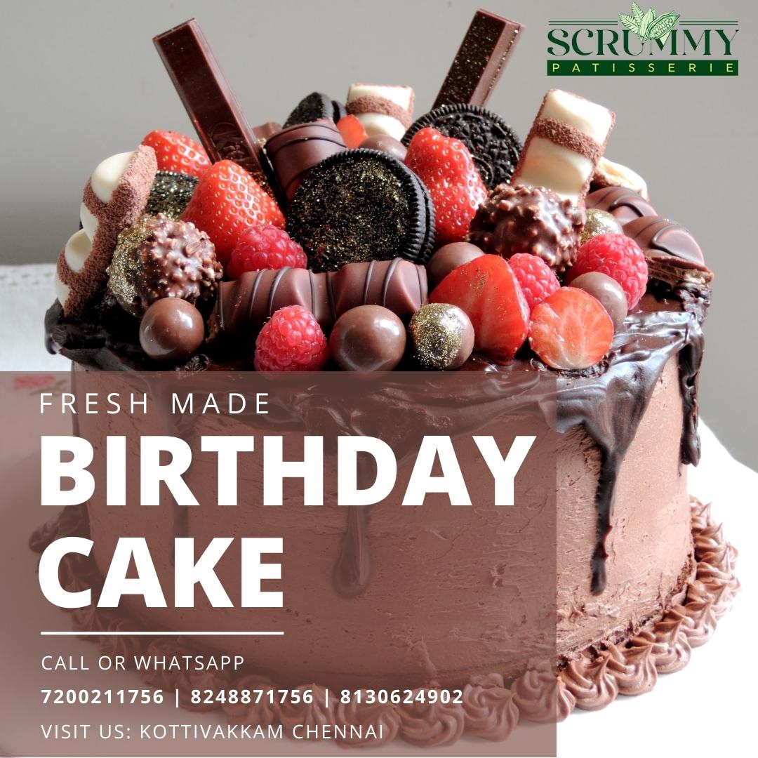 Fresh Made BIRTHDAY CAKE

Call or WhatsApp 
72002 11756
82488 71756
81306 24902

#scrummypatisserie #chennaicakes #chennaibaker #chennaifoodieguide #chennai #chennaifoodie #themecake #adultcake #fondantcakes #designercakes #comingsoon #babycake #babycakes #birthdaycake #birthday