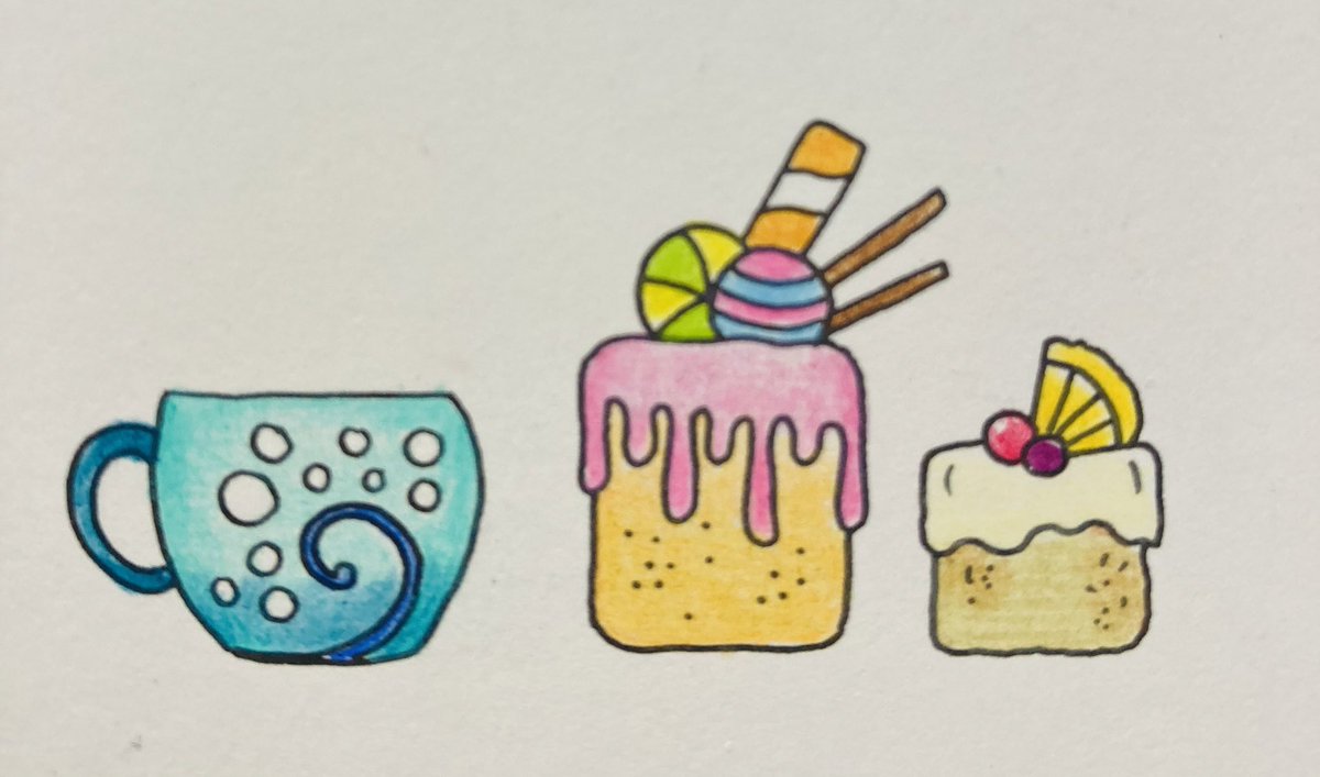 nrnr_renia's tweet photo. とりあえず完成🖍️
オリジナルケーキは今日は意欲がないので、とりあえず周りの飾りを塗りました😳✨
疲れちった🤣
#JohannaBasford #ジョハンナ・バスフォード #30DaysofCreativity #ジョハンナの塗り絵アクティビティブック #グラフィック社 #大人の塗り絵 https://t.co/3jlcM8tjrS