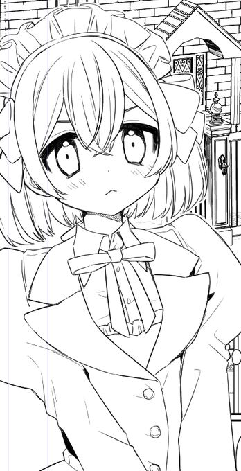 次作ヒロインの新メイドちゃんキャラデ、オキニです 