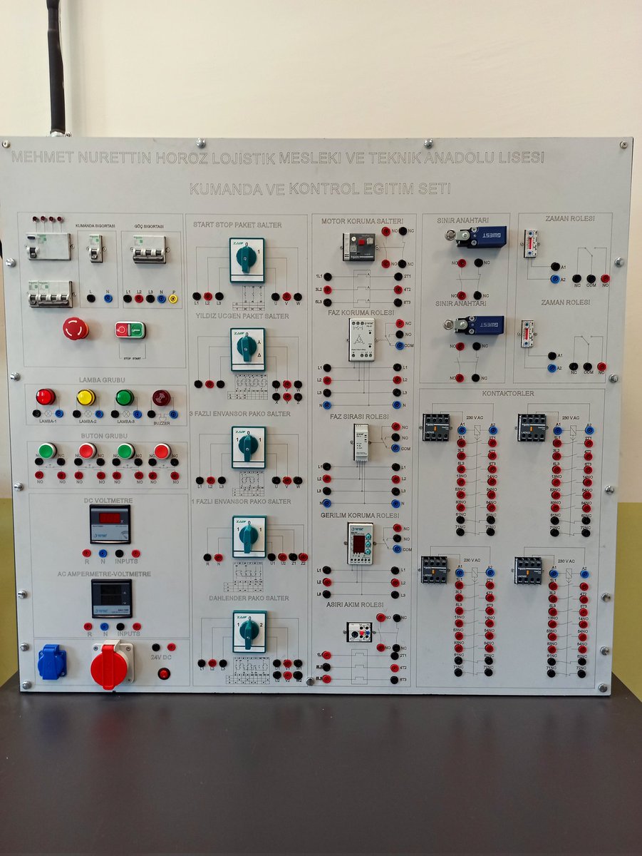 MtalHoroz's tweet photo. Mehmet Nurettin Horoz Lojistik Mesleki ve Teknik Anadolu Lisesi Elektrik / Elektronik Teknolojisi Bölümü olarak yapmış olduğumuz Kumanda ve Kontrol Deney Seti için çalışmalar tamamlanmış olup döner sermaye kapsamına alınmıştır. 
#HorozMtal
#Meslegimhayatım
#meslekliseleriuretiyor https://t.co/TUkaZGjl3s