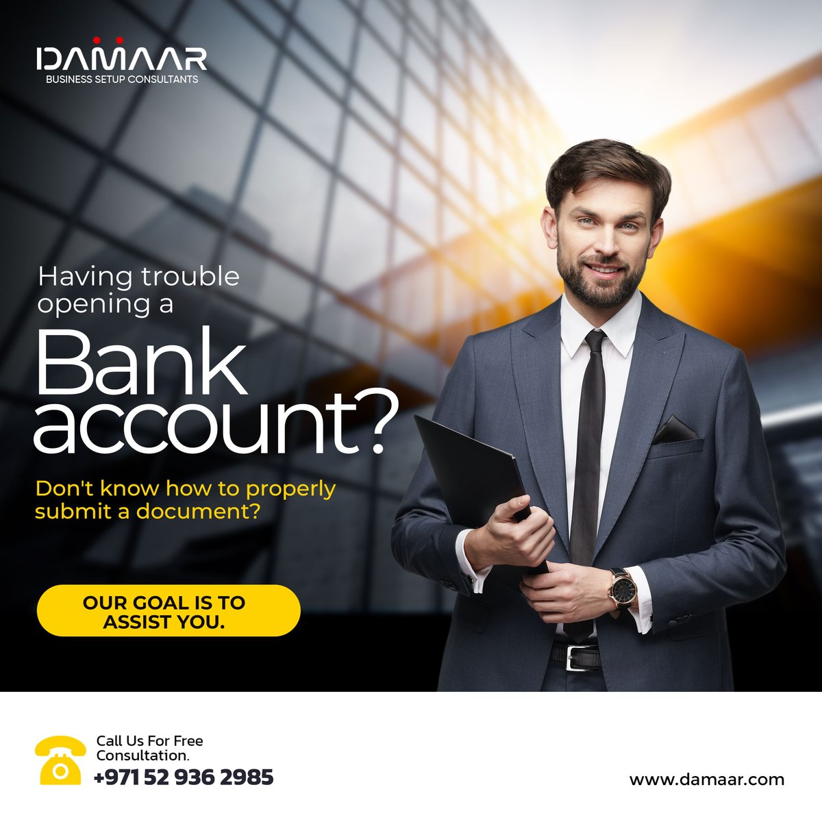 damaaruae's tweet photo. Setting up a bank account is crucial for new businesses, and DAMAAR BUSINESS SETUP provides efficient and cost-effective services to ensure it's done right.

For more info &amp; free consultation, contact;
+971 52 936 2985
info@damaar.com 
#damaarconsultants  #damaar_businesssetup https://t.co/mBTMJe5saL