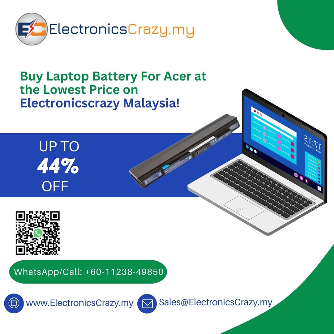 EcrazyMY's tweet photo. Buy Laptop Battery For Acer at the Lowest Price on ElectronicsCrazy Malaysia!
Shop Now: https://t.co/9WFrqgpwu5
#laptopbattery #laptop #laptoprepair #battery #laptopkeyboard #dell #hp #macbookpro #laptopscreen #lenovo #acer #laptopcharger
@electronicscrazy.my https://t.co/9MNCtPSO2F