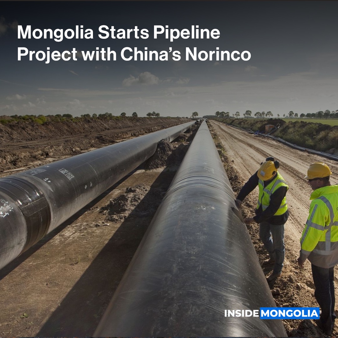 Inside_Mongolia's tweet photo. #IMQuickStory: A pipeline connecting #Mongolia’s Tamsag #oil field with a refinery under construction in Altanshiree will begin to take shape this week. The 530km project is being developed by Norinco, a Chinese state-owned industrial group. https://t.co/Or1QWQWPZX