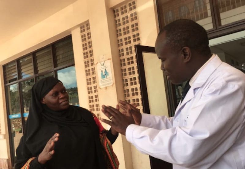 AlfredLuwangula's tweet photo. Sept 2017,  Minister of Health, Sarah Opendi, disguised herself in a hijab, used a Boda Boda to Naguru Hospital, built in 2012 by Chinese at UGx 27Bn, she then asked for routine laboratory test which she says shd be free but she was asked to pay for it, Surprisingly, 7am, at .... https://t.co/ZXLVqb7s5s