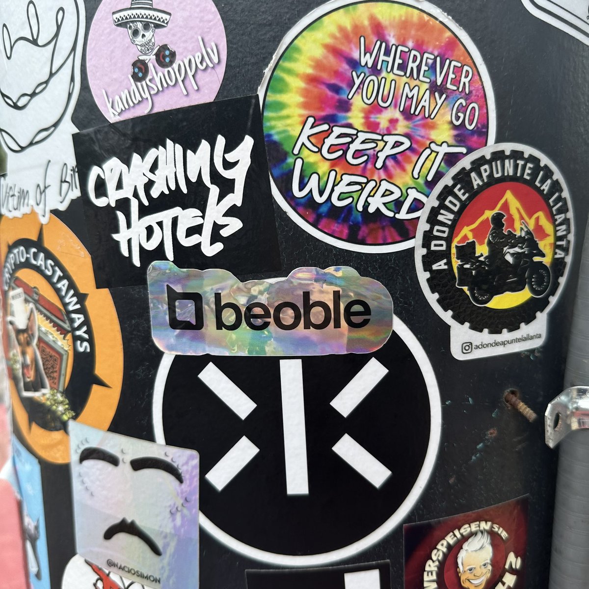 beoble_official's tweet photo. beoble keeping it weird in austin 🤠⚡️⚡️

So excited to see you all @consensus2023 soon 😝 https://t.co/sEHhIkfw1o