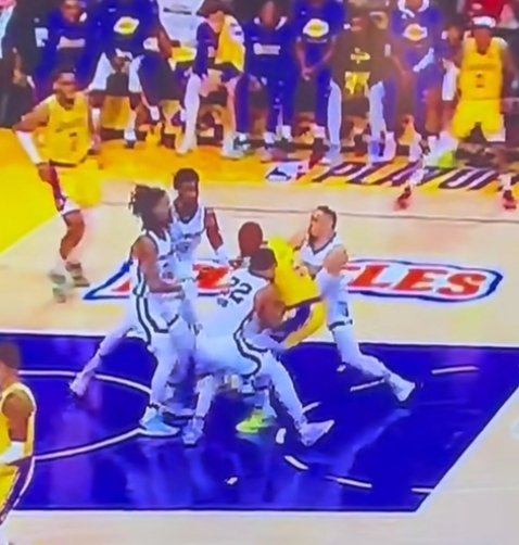 Shane00's tweet photo. This is how teams guard a 38 year old LeBron

Wild. https://t.co/xJ9DC0rAxP