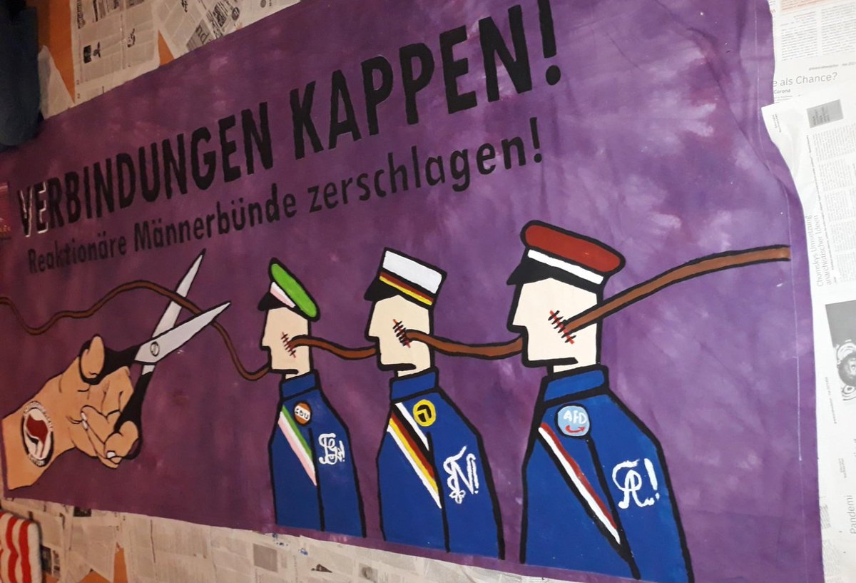 DasRoteSignal's tweet image. Auf zur Vorabenddemo zum 1. Mai am 30. April in #Heidelberg! Gegen reaktionäre, sexistische Männerbünde! Aufruf der #AIHD: aihd.noblogs.org/post/2023/04/1… #Antifa #ErsterMai #Burschenschaft #Studentenverbindung