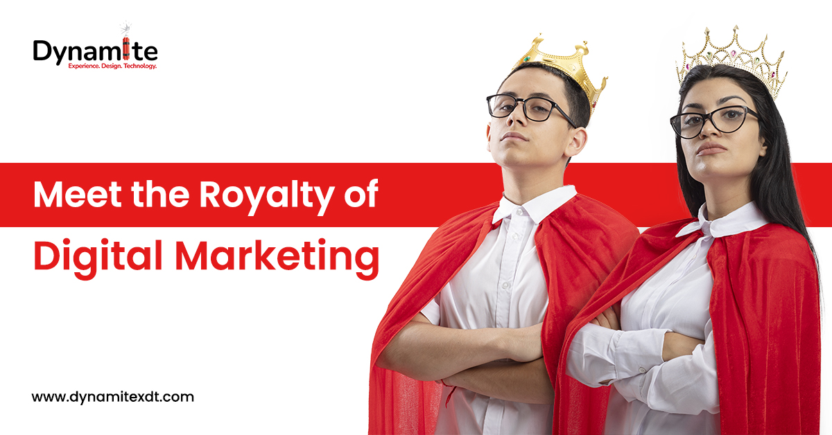 DynamiteXdt's tweet photo. If content is the king, design is the queen! The perfect marriage of content and design is essential to captivate your audience in the digital world. Learn how #DynamiteXDT can help you create the perfect match https://t.co/yeKStbZezo #LightTheFuse https://t.co/9fJgtdoUoL