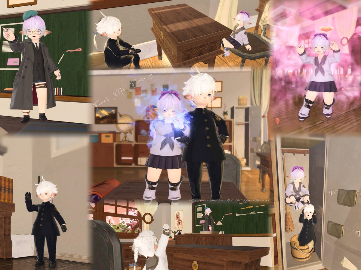 ffxiv_Ao_x6's tweet photo. るいくんとスタジオ行った時の〜！🏫✨
めちゃりあるな教室でクオリティすごかった！
掃除ロッカー開けたら仙人おった( 'ω')w

Studio···▸「#スタジオOLDK」様✡︎⋆꙳
𖠿⸝ ゴブ 22区-12番地(個人ハウス)

#ffxivsnaps #XIV_PICTCLIP #ララオス https://t.co/EEzkzD771Z