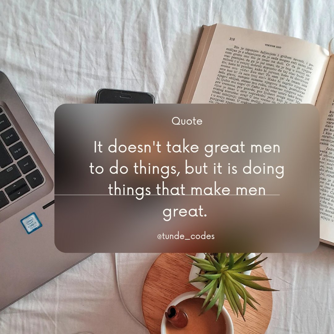 tunde_codes's tweet image. You're amazing. Trust me you got this, just do it