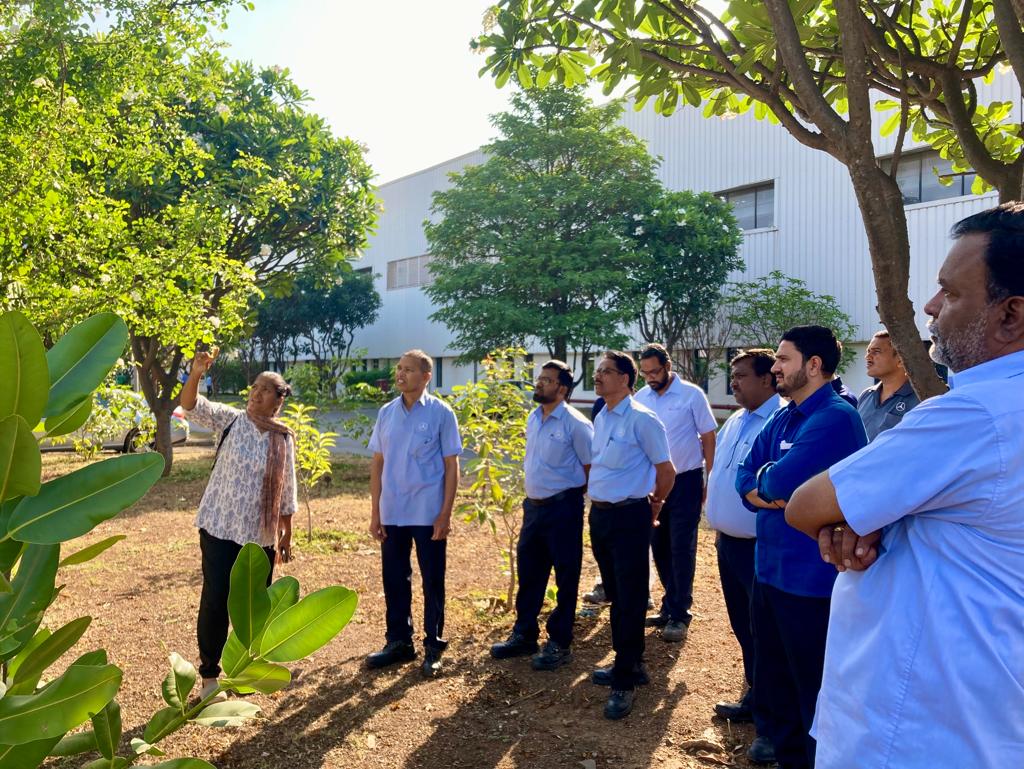 VanamEcologics's tweet photo. On the occasion of #earthday 2023, Biodiversity awareness walk &amp; Quiz was conducted for the Mercedes Benz India, Chakan Plant Personnel.
Participants got to learn about importance of plant species, pollinators, &amp; ecology around.
@MercedesBenzInd  

#earthday #sustainability https://t.co/D74OvQ3VxZ