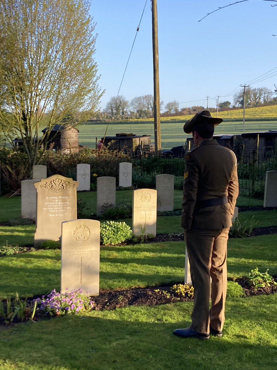 WW1_Education's tweet photo. Very moving #AnzacDay2023 Dawn Service at Codford in Wiltshire https://t.co/7RZ40Pkt3Z