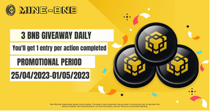 MineBNB_'s tweet photo. Make onetime deposit more or equal 0.7 #BNB and go into the draw to win 3 #BNB Daily!

What are the prizes?

The winning entry drawn wins 3 #BNB. The $BNB #prize will be credited to the winner’s Account once the winner has been verified.

How Do I Enter? https://t.co/Q8a7aXWWlq