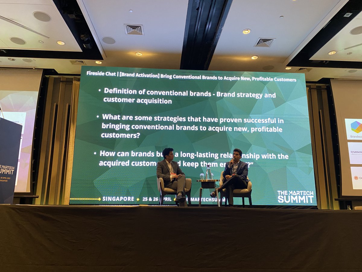 Martech_Summit's tweet photo. Laveesh Hassija @SGPropertyGuru &amp; Ramesh Yadav @baidyanathgroup are warming up our afternoon stage with the topic "Bring Conventional Brands to Acquire New, Profitable Customers" at #MarTechSummit Singapore!

📍Agenda: https://t.co/Wo5ze8ysTV

#themartechsummit #martech https://t.co/bLwj84qJEg