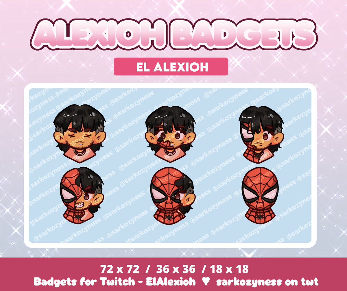 sarkozyness's tweet photo. Soo proud to work on this project !! Me divertí mucho haciendo estos emblemas para @Alexioh5 ૮₍ ˶ᵔ ᵕ ᵔ˶ ₎ა 💗 Check his twitch channel "ElAlexioh" <3
#illustration #sketch #digitalart #comissionsopen #twitch #artmoots #badgets #streamer #artistsupport #drawing https://t.co/Ph6vHDBK5K