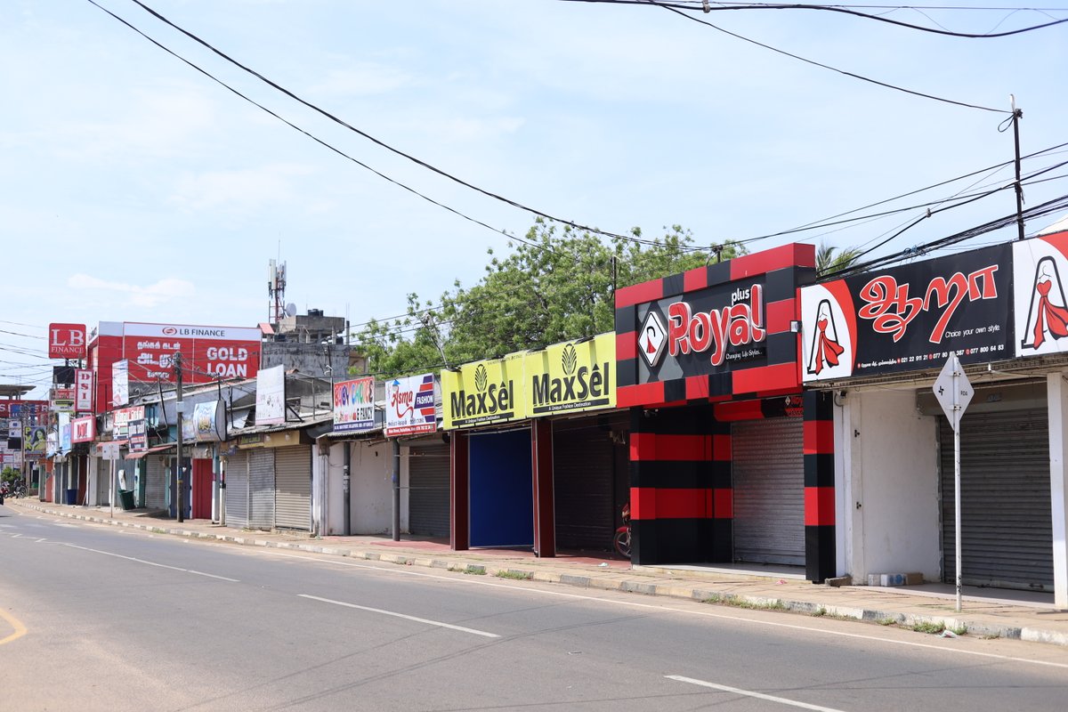 kumanan93's tweet photo. #Mullaitivu district joins north and east Hartal Shutdown rejecting proposed Anti Terrorism Act, and End the ongoing #Sinhalisation of the North & East . https://t.co/v5yBmk9fvB