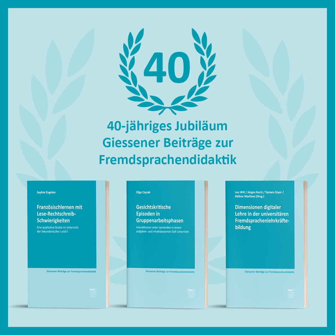 Wir feiern 40 Jahre "Giessener Beiträge zur Fremdsprachendidaktik"! 🎉🎆 Gratulation an alle Herausgeber:innen und Autor:innen 💐
narr.de/linguistik/rei…

#narrfranckeattempto #vernarrtinwissen #fremdsprachendidaktik #DaF #DaZ #Mehrsprachigkeit