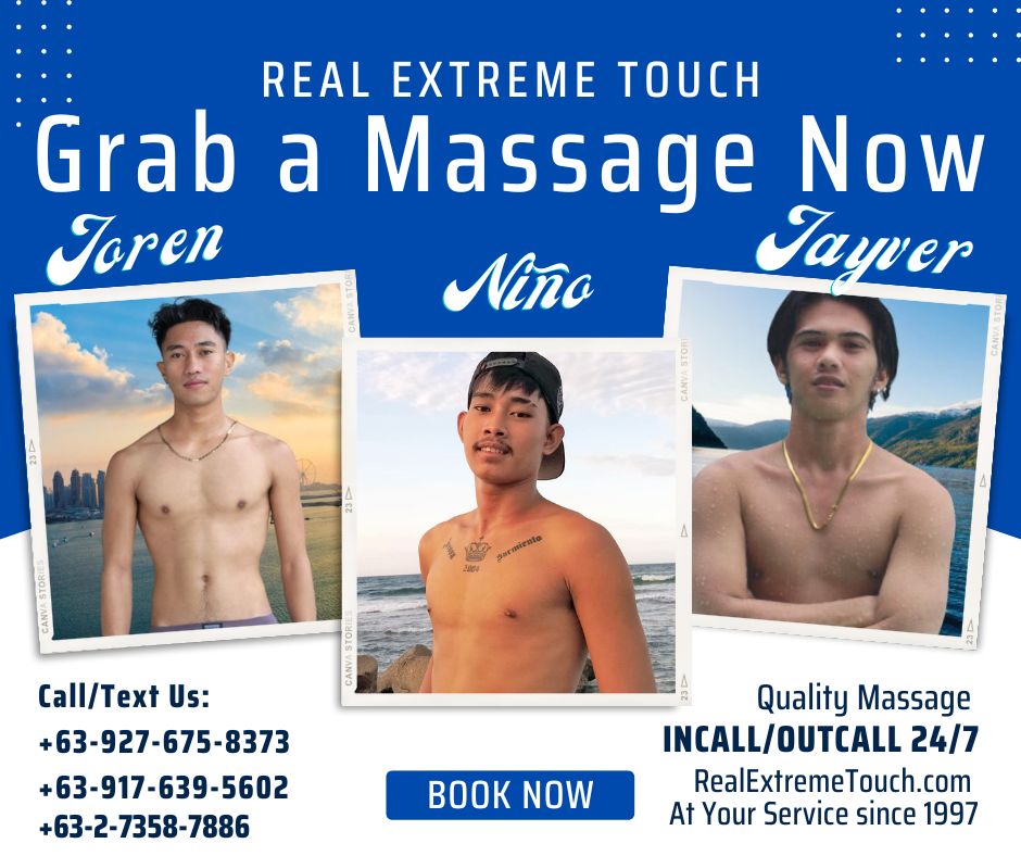 RealXtremeTouch's tweet photo. 🤔Who will you Book a #Massage?
☝️Would you just Pick-One? or
✌️Would rather Go for #TwinMassage?
👉Massage: #FullBody? #Hydrowash? #Signature?
✍️What are you waiting for? Book Now!
🫴https://t.co/Wznb8XuZjf Massage Spa since 1997
#handsomemasseurs #lgbt #lgbtq #lgbtqi #lgbtqia https://t.co/YEOnK4btva