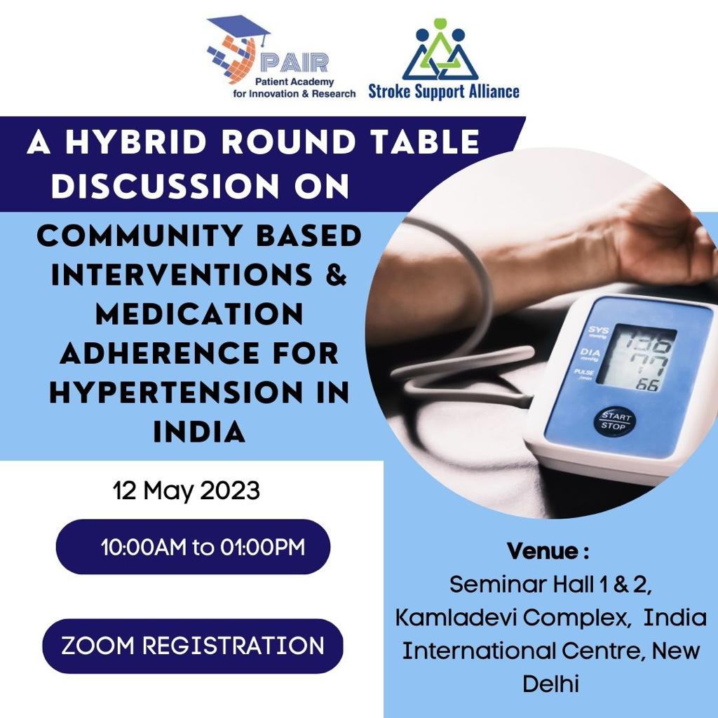 Register now to secure your spot!
Zoom Registration link: us06web.zoom.us/webinar/regist…

#Hypertension #Healthcare #India #RoundTableDiscussion #MedicationAdherence 
#CommunityInterventions #HealthComplications #bp #ncd #BloodPressure #HighBloodPressure