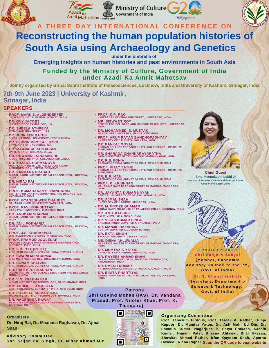 BSIP_official's tweet photo. 3-day International Conference on #Reconstructing the human population histories of South Asia using #Archaeology & #Genetics
Website Link: https://t.co/di0jegQrVj
@PMOIndia @IndiaDST @MinOfCultureGoI @DrJitendraSingh @srivaric @guptaakhilesh63 @NirajRai3 https://t.co/w9syib02CF