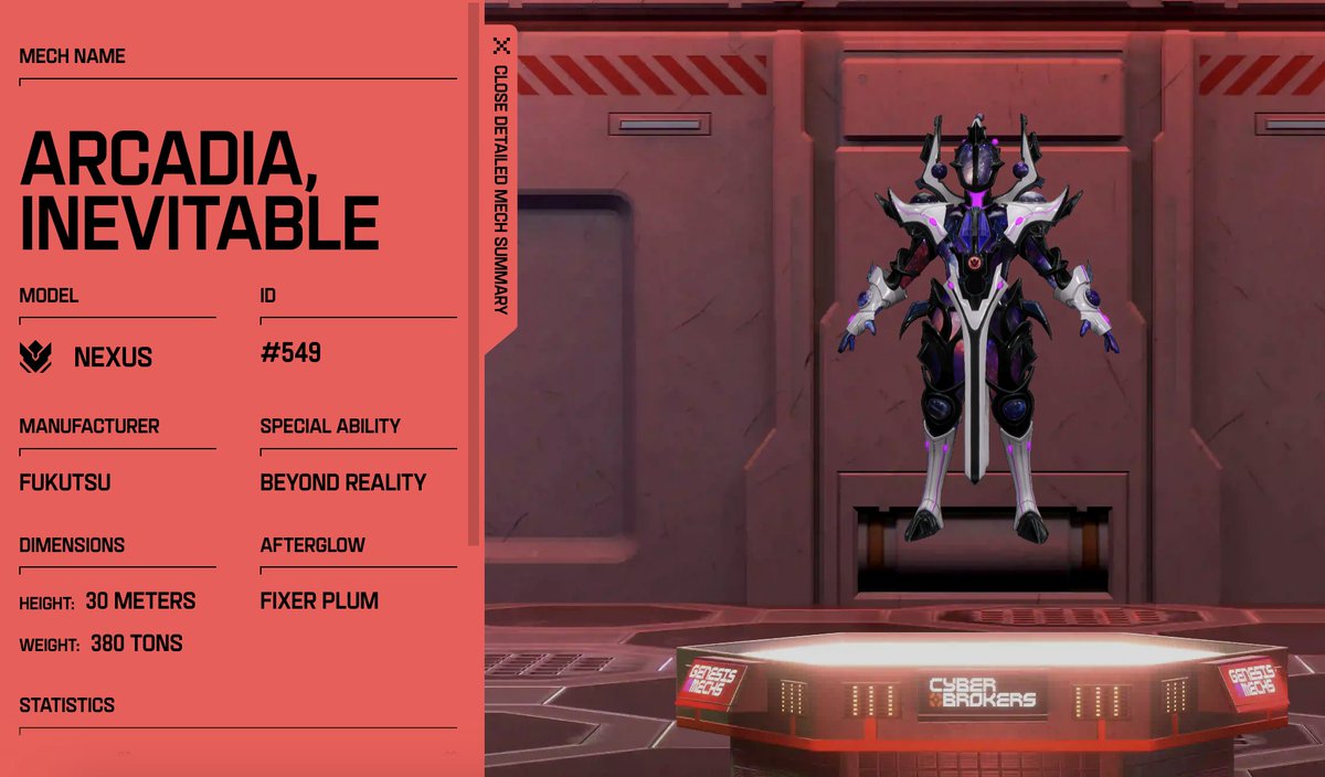Pixie Bolt's mech is ready for <a href="/CyberBrokers_/">CyberBrokers</a>!

With full Ouroboros armour, Arcadia is... inevitable