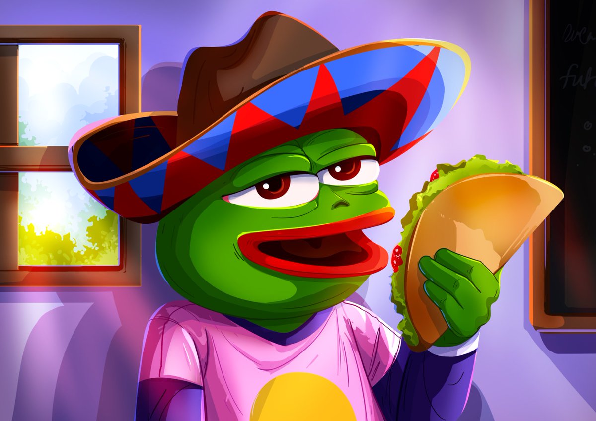 SigmaPepeNFTs's tweet photo. GM @0xPolygon FAM 🐸💜
Its Taco Tuesday 🌮

#SigmaPepeNFTs #PolygonNFTs #onPolygon https://t.co/iFUm9r71QC