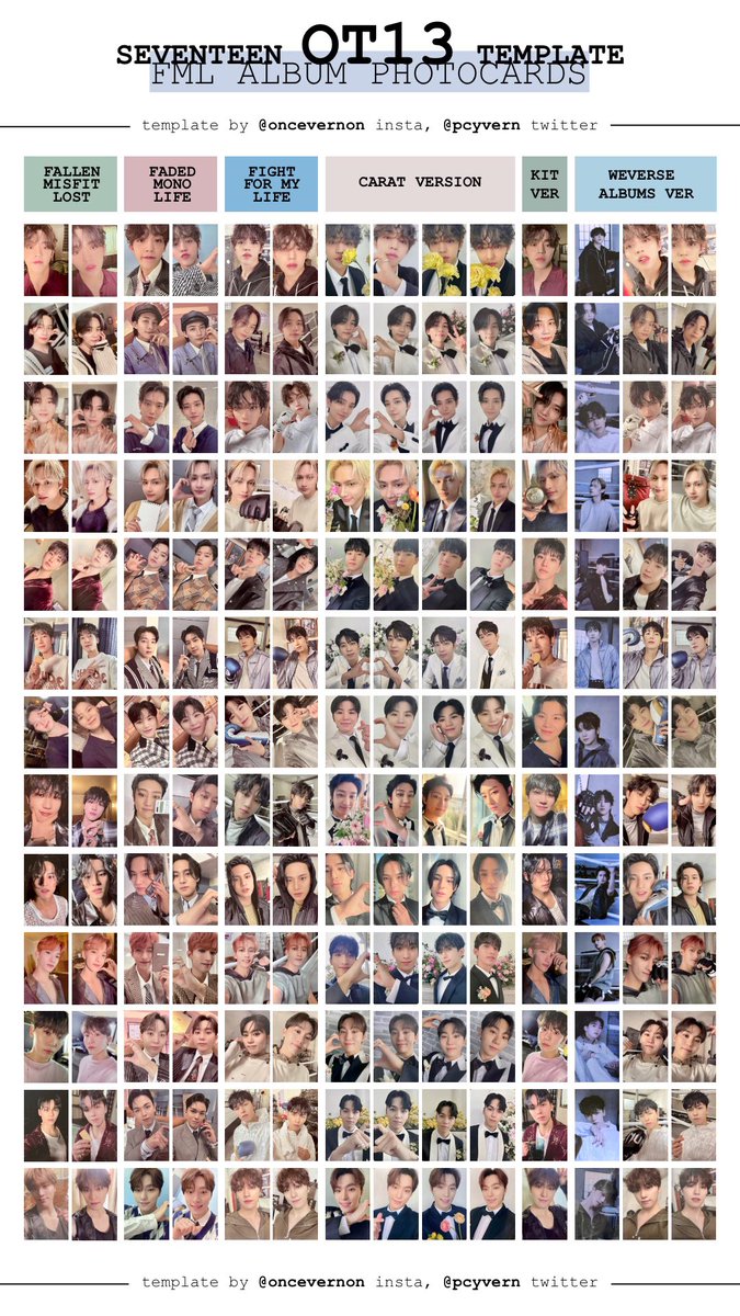 SEVENTEEN FML weverse carat盤 トレカ 13種 コンプ SEVENTEEN FML weverse carat盤 トレカ 13種 コンプ