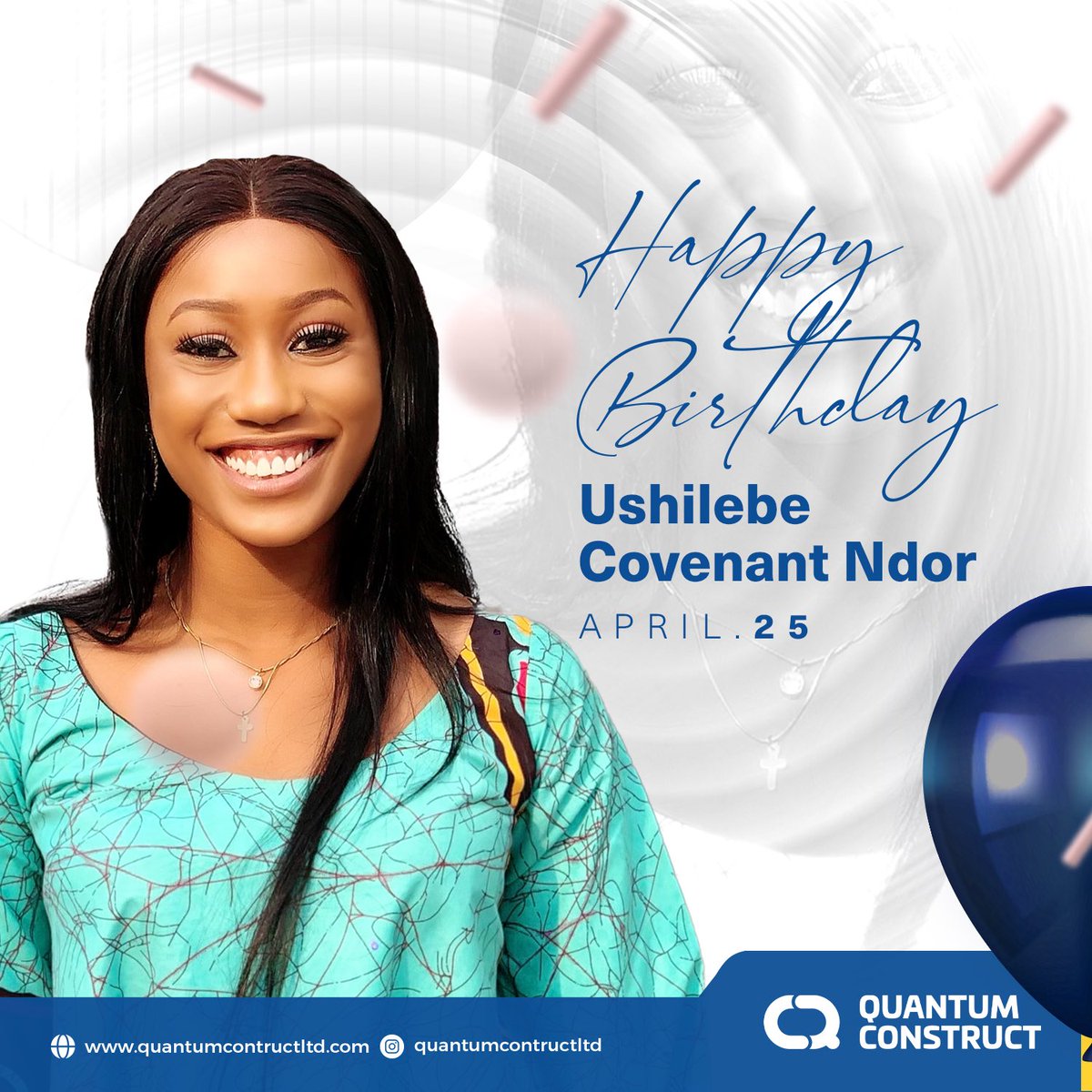 Quantum_ng's tweet photo. Join us in wishing a very happy birthday to our esteemed colleague.
Happy Birthday Covenant!
Your hard work and dedication have been invaluable to our company.
We wish you a year filled with joy and success.
#happybirthday #QuantumTeam #quantumconstructltd #quality #trust https://t.co/WgZA6Eedzf
