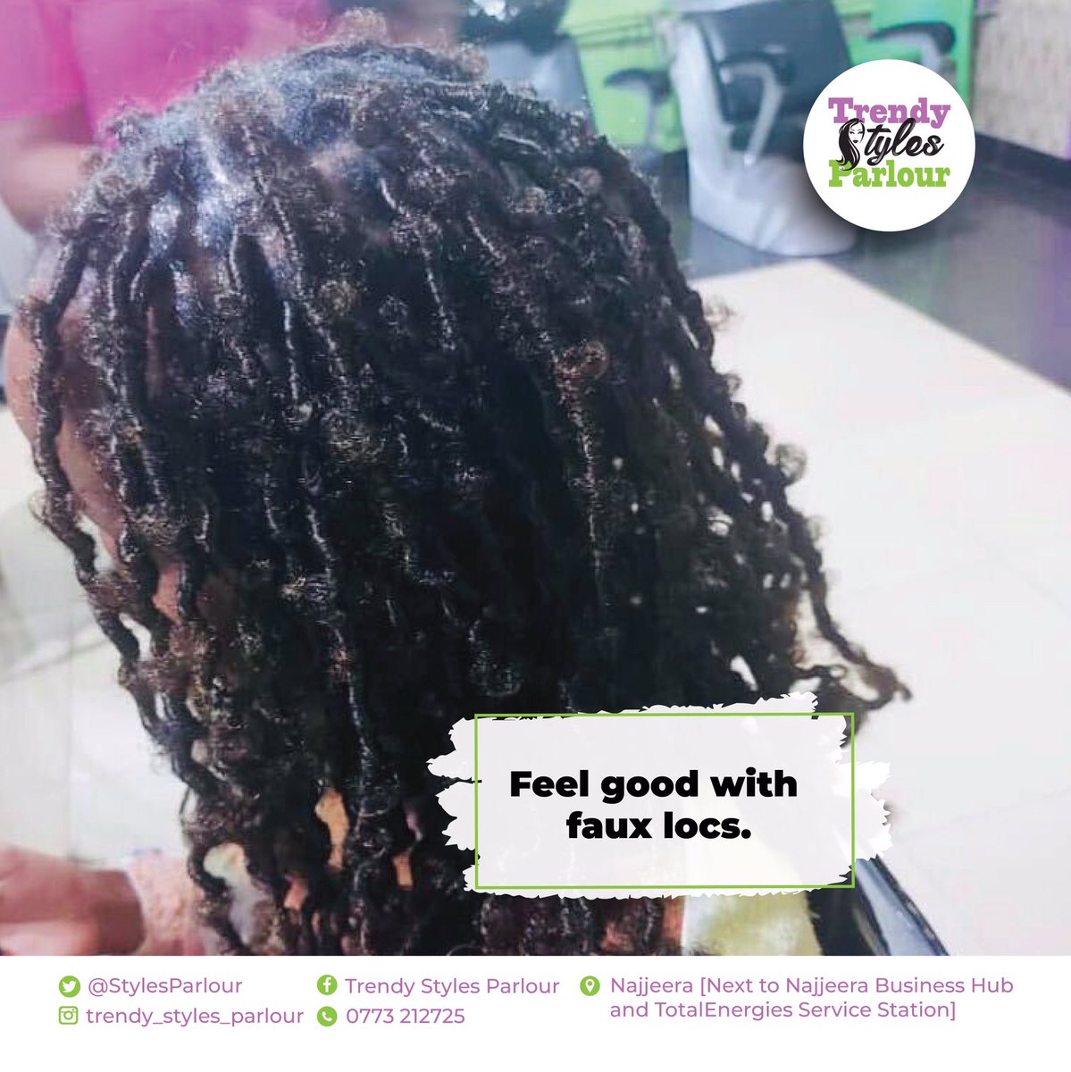 StylesParlour's tweet image. Our professional stylists are always ready to give you the ultimate #FauxLocs experience! 💁🏽‍♀️

Visit our parlour today, or book an appointment prior - and get ready to slay! 🗓 ☎️ 0773 212725
#HairCare #HairyStyles #TrendyHairStyles #TrendyStylesParlour